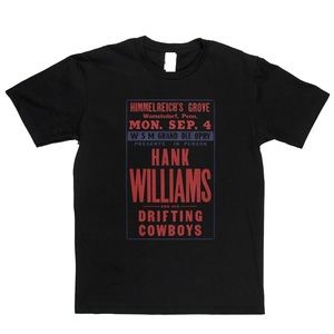 Hank Williams Poster T-Shirt Unisex Tee Shirt